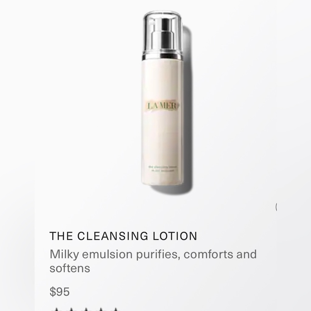 La Mer Cleansing Lotion 6.7 oz New in Box Sealed gentle cream facial cleanser